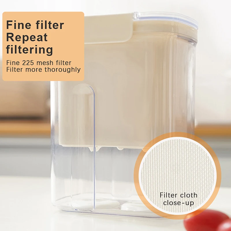 Filtro de iogurte com tampa Malha fina Fabricante de iogurte grego caseiro Ferramenta de separação de soro de leite Filtro de aço inoxidável