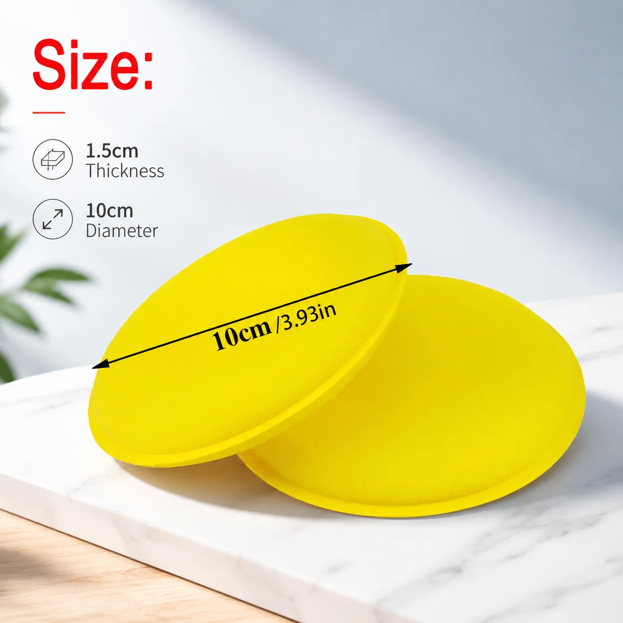 12Pcs Car Waxing Polishing Sponge Pads Soft Durable Comfortable Grip Foam Pads for Car Wax Application Surface Polishing