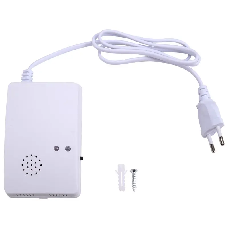 

Детектор утечки газа CLCU, сигнализация об утечке горючих газов (пропан, бутан, метан) для домашней безопасности, вилка стандарта ЕС