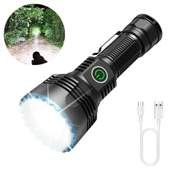 ANEKIM X7-PRO Super Bright LED Tactical Flashlight with Rechargeable 26650 Battery Throwing Beam 1580 Meter, Safety Emergencies