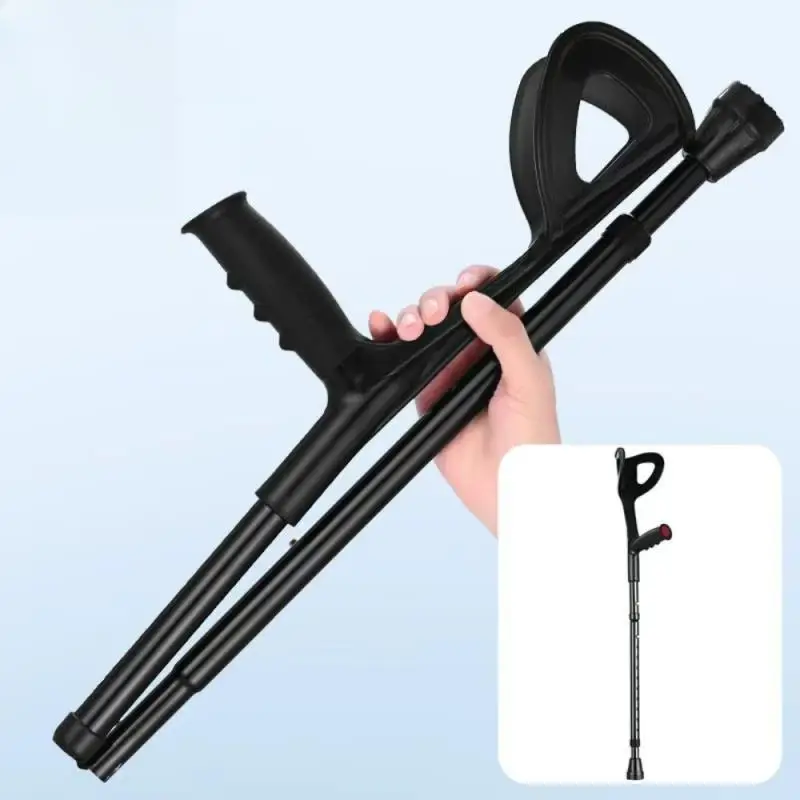 aluminum-alloy-folding-forearm-crutchheight-adjustable-non-slip-walking-stick-for-elderlydaily-walkinghiking-rehabilitation