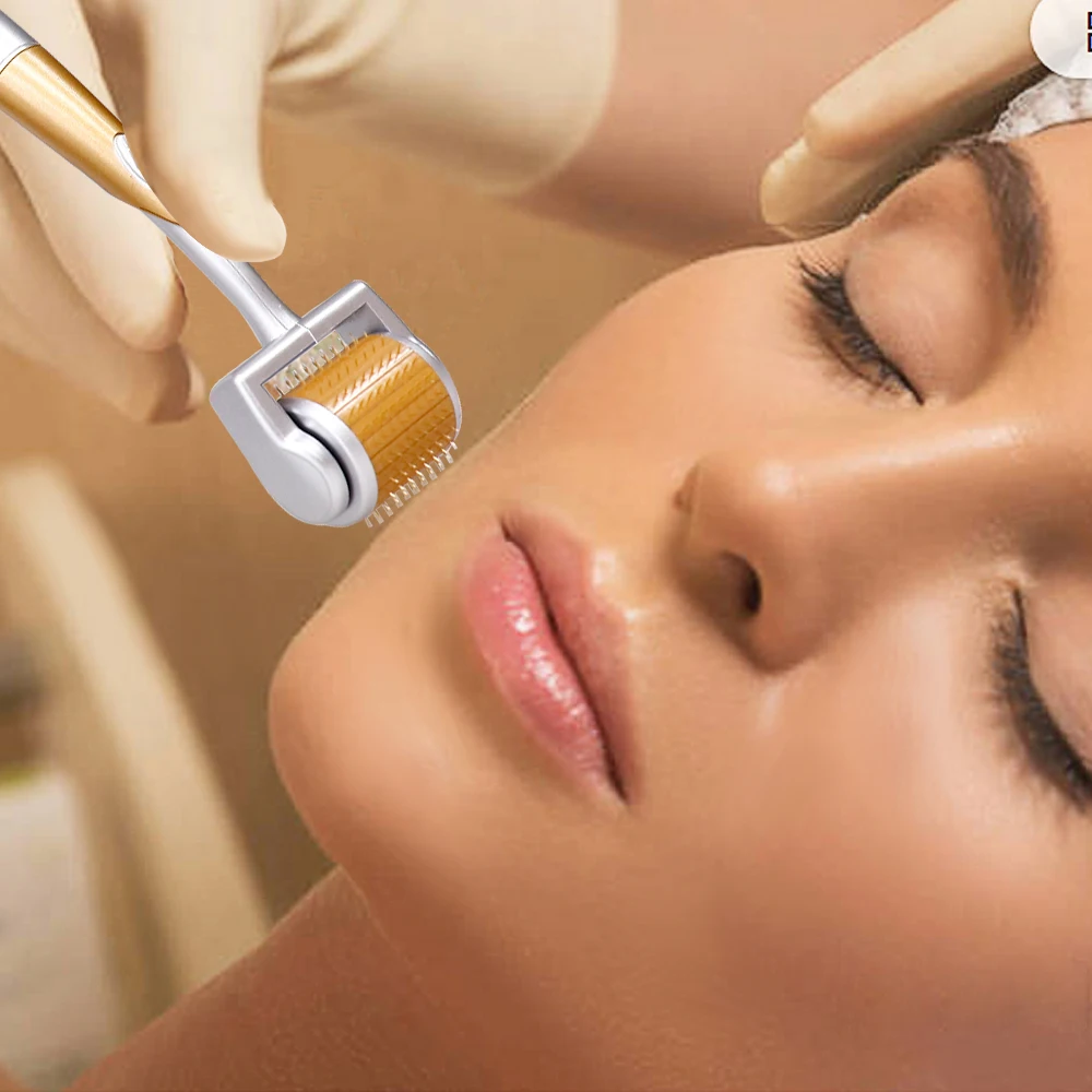 Derma Roller ZGTS 540 Naalden Microneedle Roller Gezicht Lichaam voor thuisgebruik Microdermabrasie Gezichtsroller Huidverzorging Dermaroller