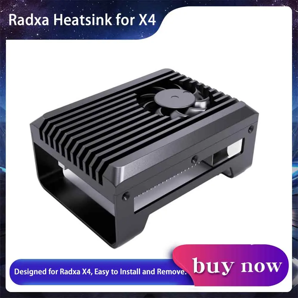 

Radxa Heatsink for X4, Designed for Radxa X4, Easy to Install and Remove