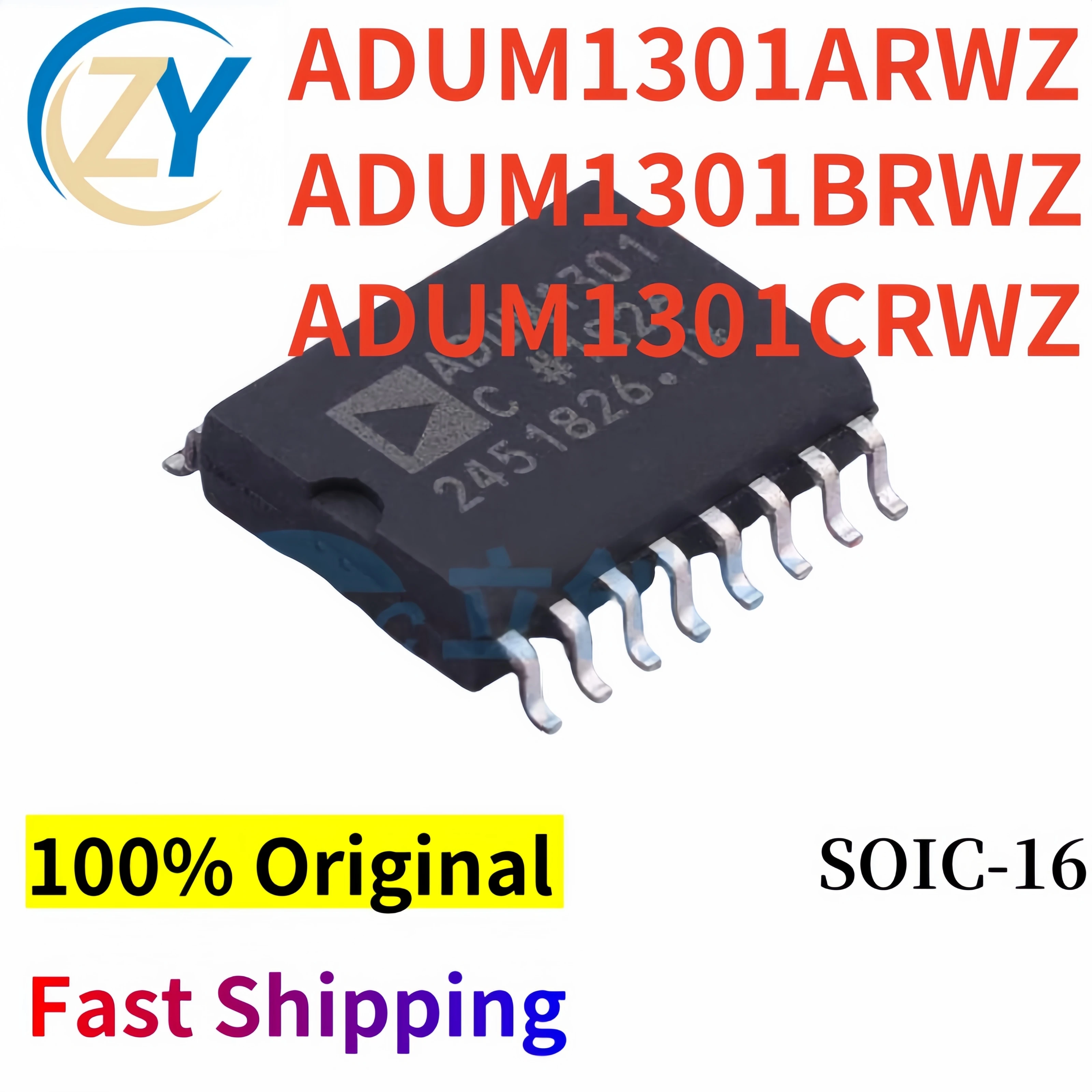 

(2pcs) ADUM1301 Isolators ADUM1301C ADUM1301B ADUM1301A SOIC-16 2.7V-5.5V 100% Original & In Stock