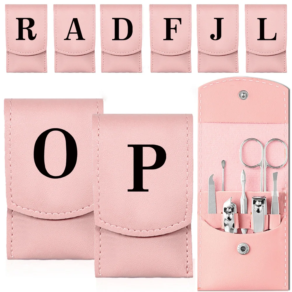 Stainless Steel Nail Grooming Set Durable Pedicure & Manicure Kit Multi-functional Personal Grooming Set Black Pattern