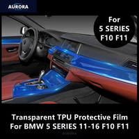 For BMW 5 SERIES 11-16 F10 F11 Car Interior Center Console Transparent TPU Protective Film Anti-scratch Repair Film Accessories