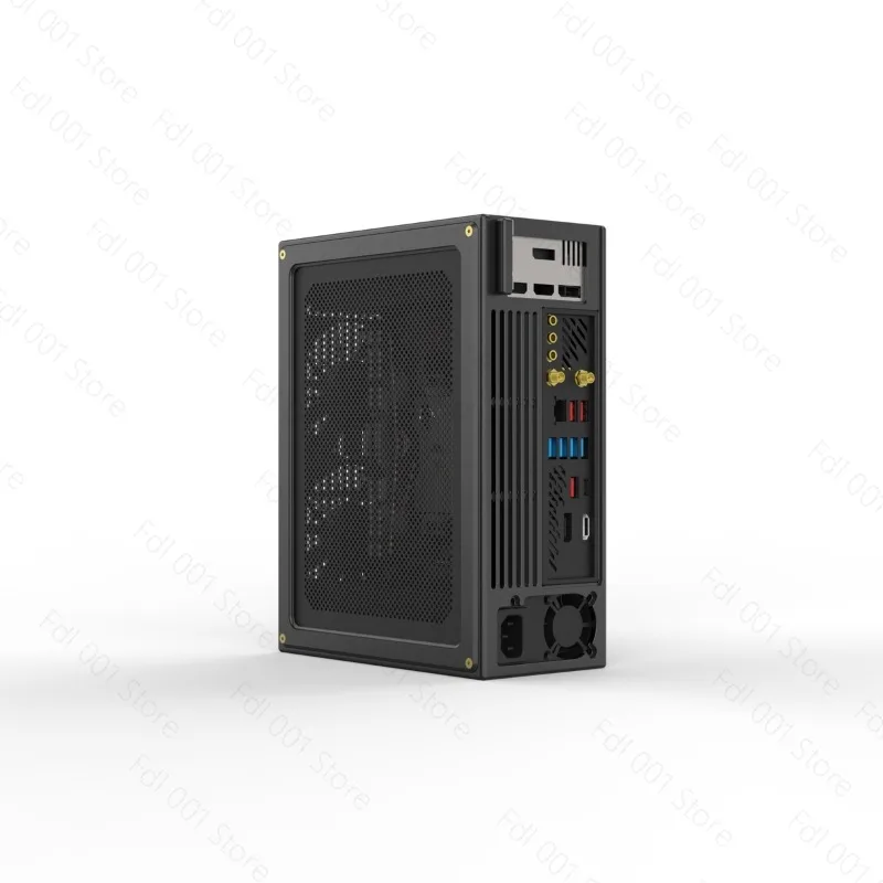 Pure Aluminum CNC ITX Case Half Height Dual Slot Direct Plug Graphics Card Chassis