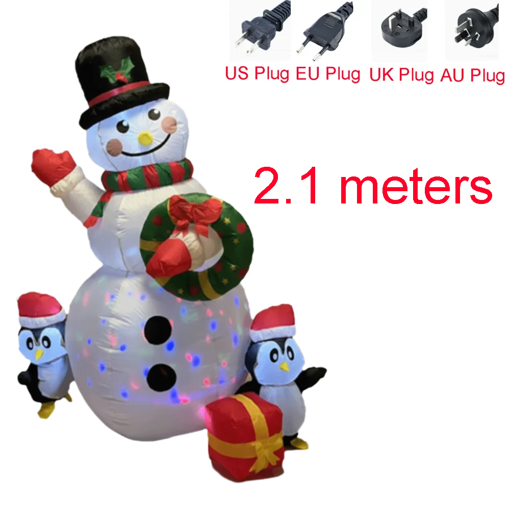Giant Blow Up Yard Decor Waterproof Inflatable Christmas Inflatables Polyester LED Lighted Christmas Decorations Yard Decor