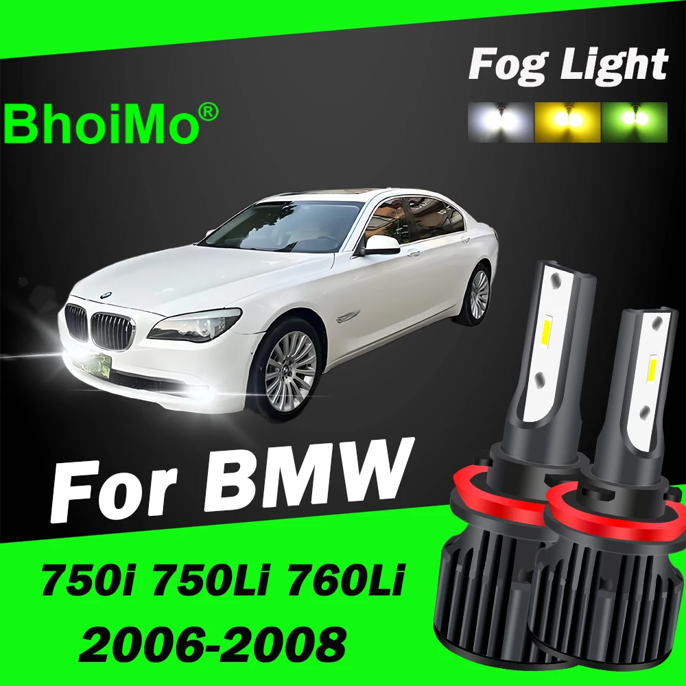

BhoiMo For BMW 750i 750Li 760Li 7 Series Led Lamp Front Fog Light Bulb 2006 2007 2008 Car Auto