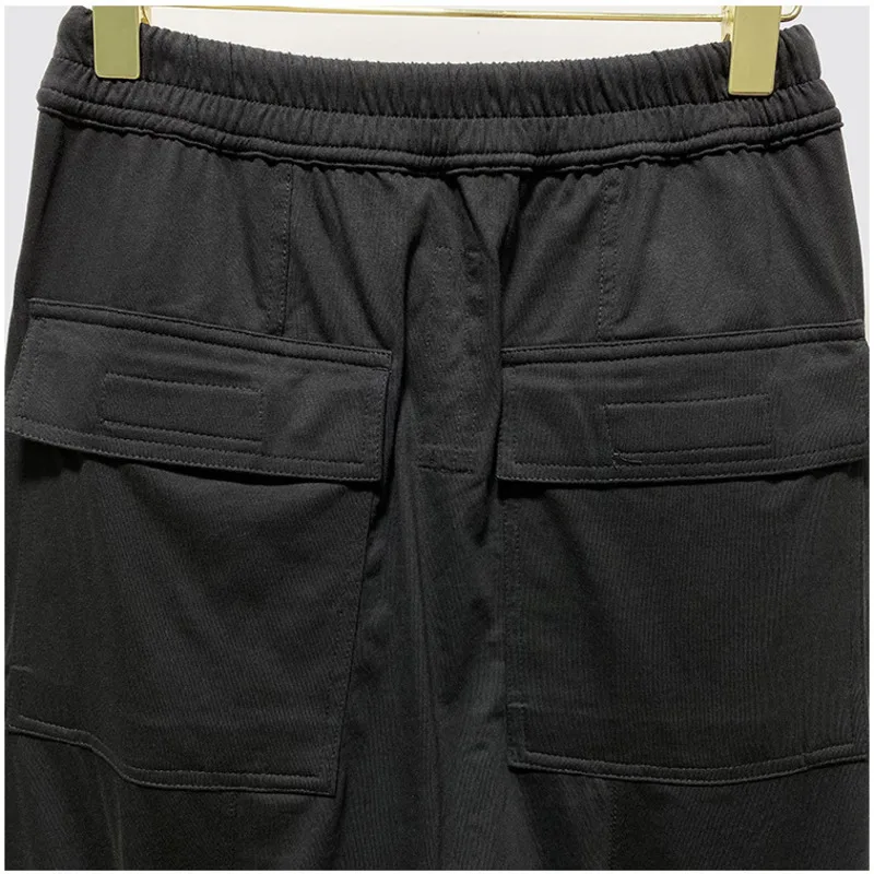 HKSH Spring Summer Men\'s Tide Punk Cotton Versatile Casual Harem Loose Crotch Pants Fashion RO Style Chic Elastic Waist HK1392