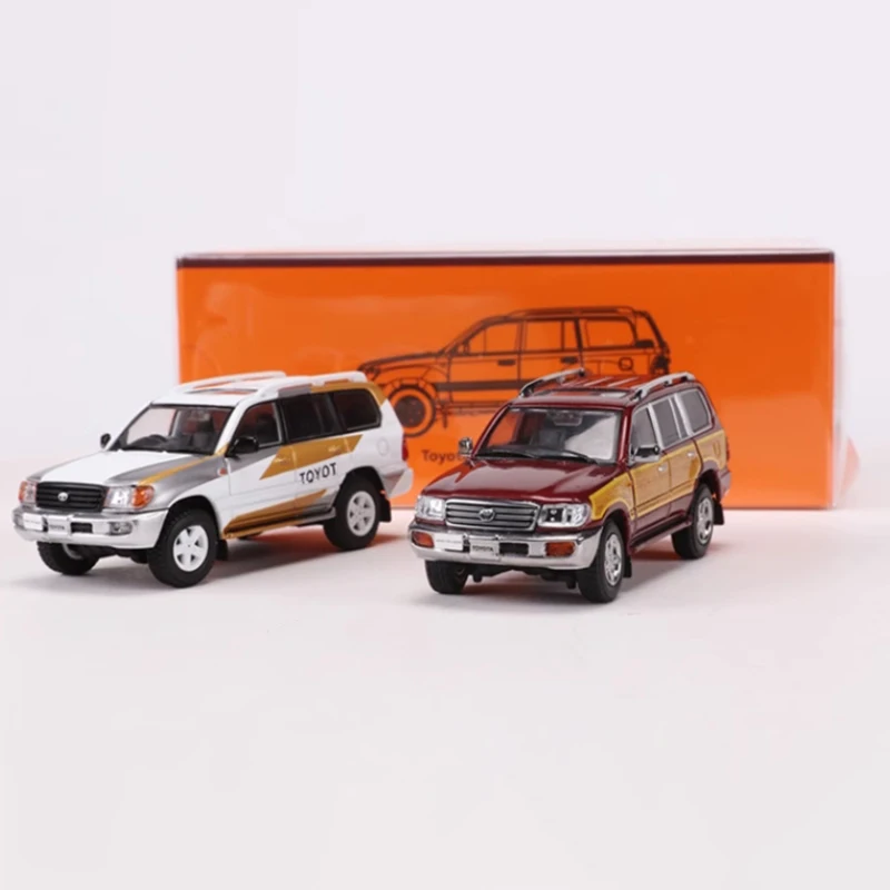 

GCD Diecast 1:64 Scale Land Cruiser 100 Alloy Simulation Car Model Static Souvenirs Collection Gift Display