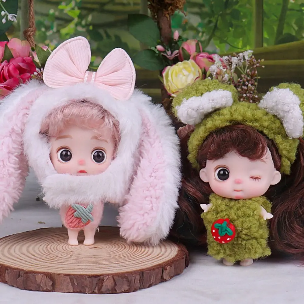 لطيف 10 سنتيمتر الفتيات تمثال المنقولة صوتها مع الملابس المنقولة صوتها الدمى DIY بها بنفسك فستان ألعاب بنات الدمى