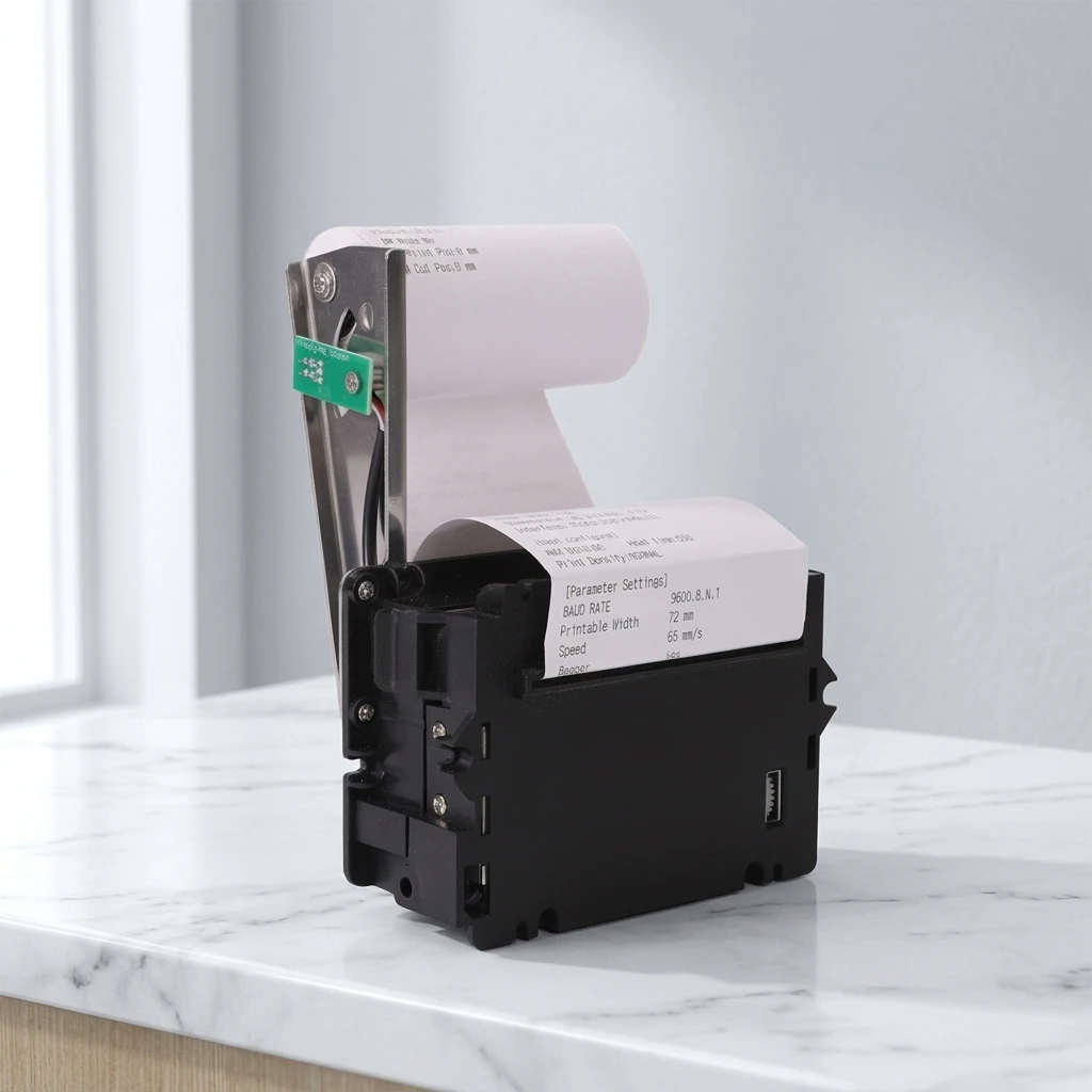 80mm Embedded Compact RS232 USB Thermal Receipt Kiosk Printer Color for Reverse Vending Machine Stock