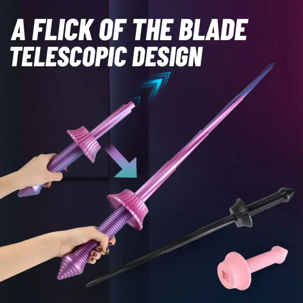 

Anxiety Relief 3D Printing Telescopic Spiral Sword Sensory Toys Cosplay Props 3D Gravity Katana Toys Retractable Toy Kids