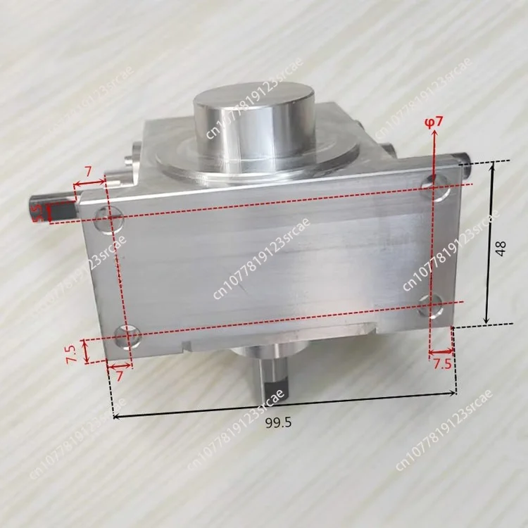 1:17 turner worm gear reduction small gearbox 90 degree right angle reversing gearbox