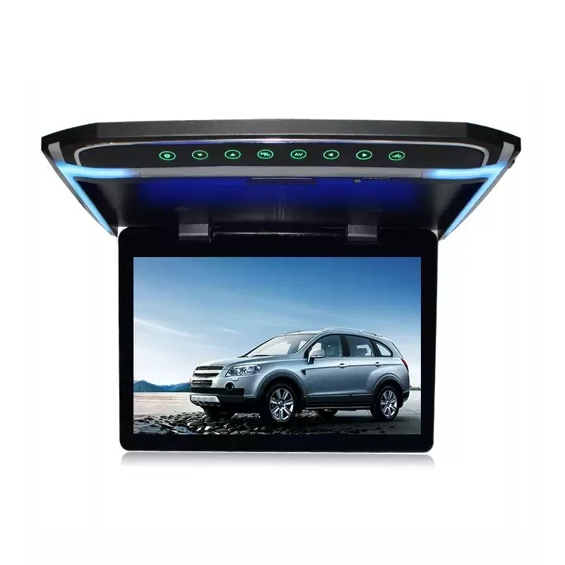 HD Car Ceiling Mount Monitor, MP5 Player with HDMI, Phone Screen Cast, Rear Seat Entertainment for Vans