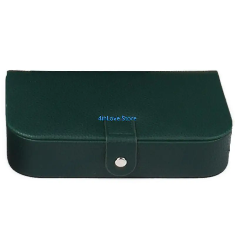 

T4MD Travel Jewelry Case с кнопкой кожаной ювелирной организации организатор свадьбы