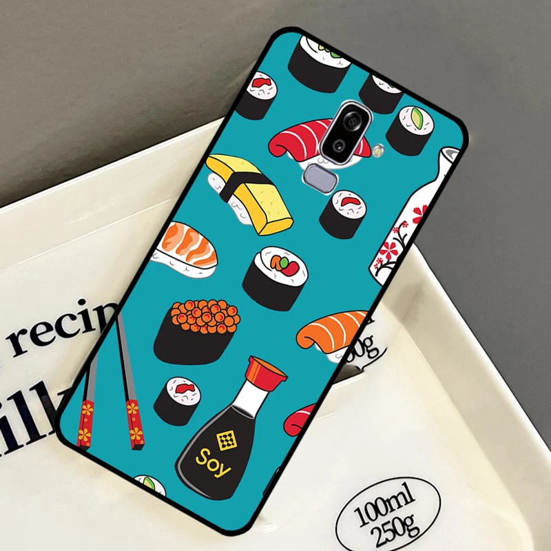 Japanese Sushi Food For Samsung Galaxy J7 J3 J5 2017 J1 A3 A5 2016 A7 A9 A6 A8 Plus J4 J6 J8 2018 Case Cover