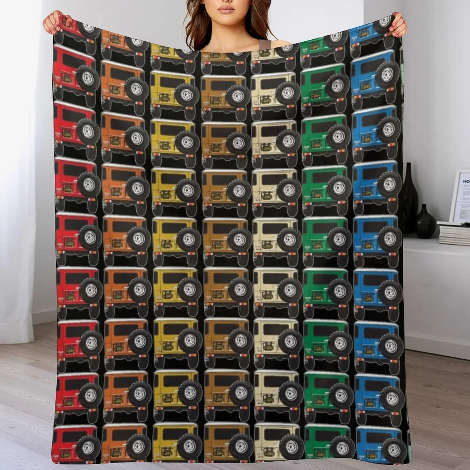 A Rainbow of Awesomeness ( 40 Series rear end) Throw Blanket Shaggy Furry Soft Blanket for Bedroom Living Room