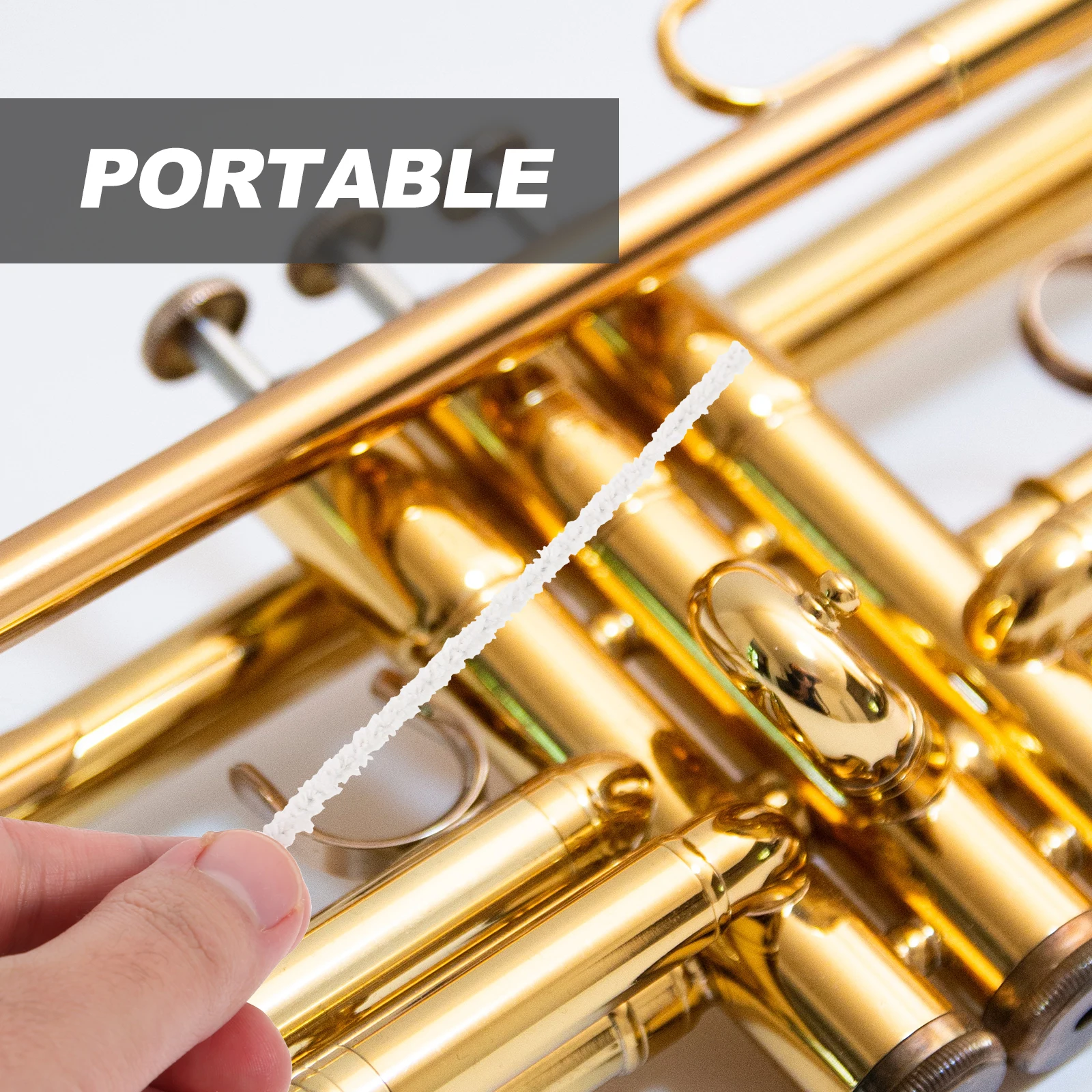 

50 pcs Wind Instrument Cleaning Tool Saxophone Clarinet Flute Brushes Durable Materials Easy Use Maintenance Care Tools Musical
