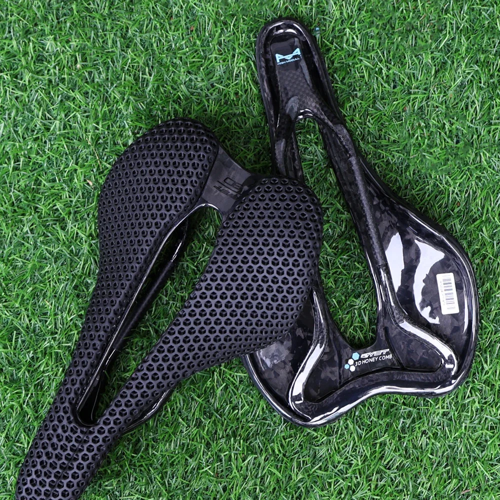 

RYET 3D Printed Bike Saddle Bicycle Seat Cushion Ultralight Full Carbon Road MTB Mountain Bike Seating Cycling Accessories