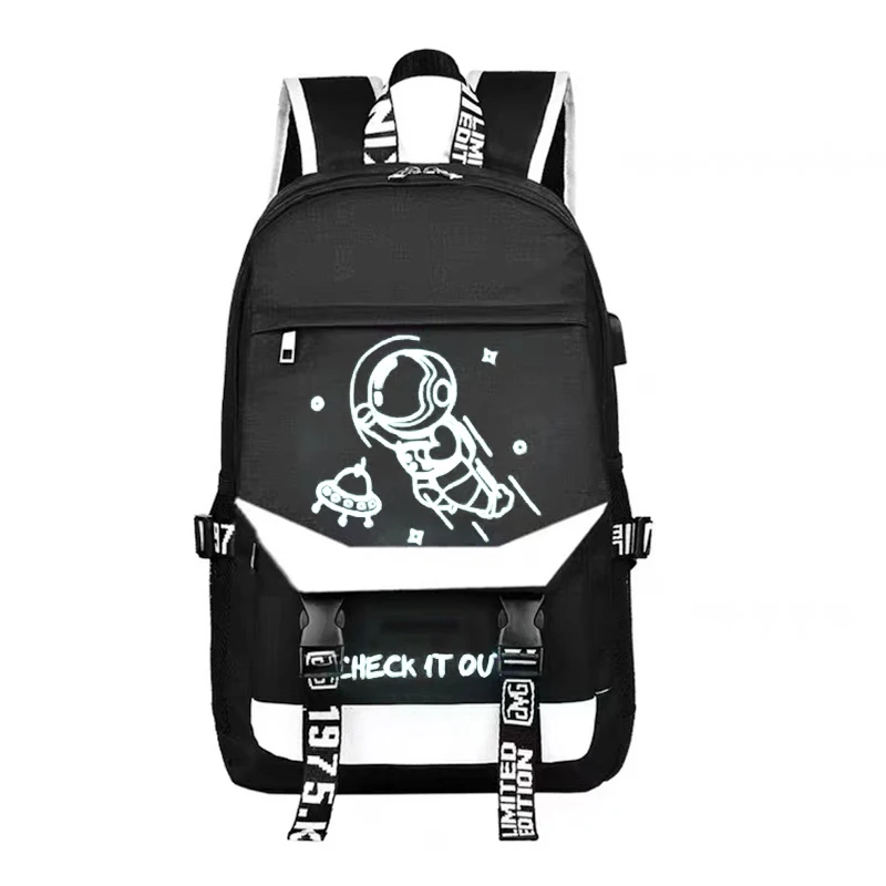 Astronaut Cosplay Backpack Schoolbag For Teenage Boys Student Boys Book Pack Large Capacity Waterproof Travel Rucksack Nylon bag