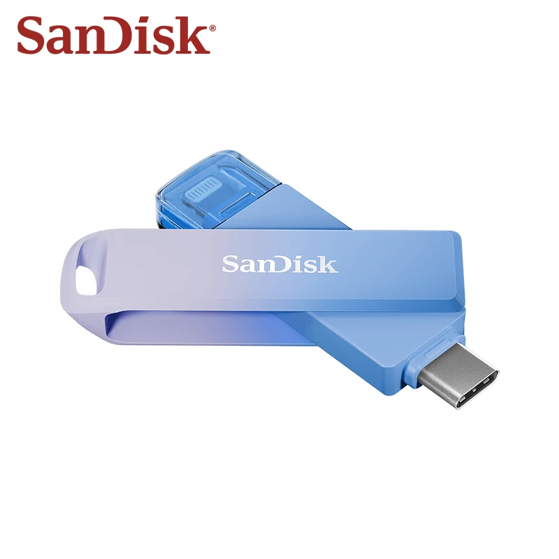 SanDisk Creator Series Phone Drive Dual-connector U Disk Type-C/Lightning Connectors 128GB 256GB USB3.2 Gen1 For Phone/Mac/iPad
