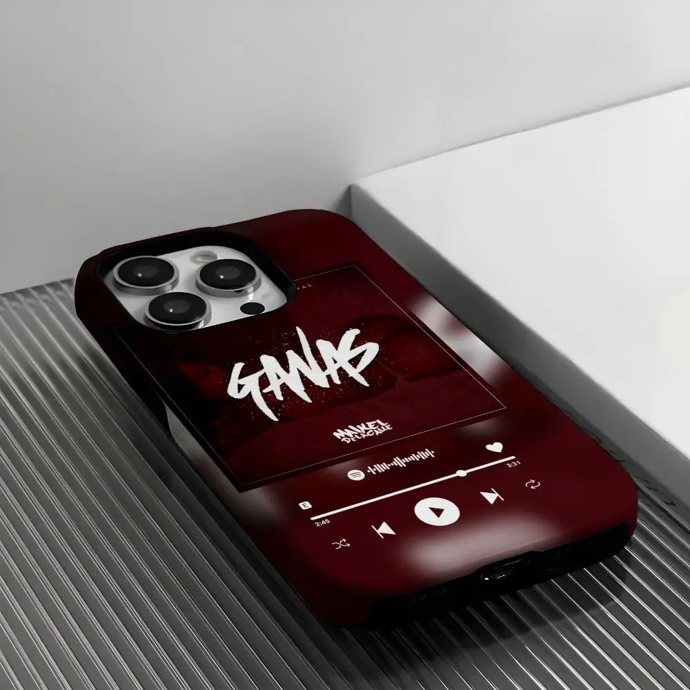 حافظة هاتف M-Maikel D-Delacalle حافظة هاتف INS لهاتف آيفون 17 16 15 14 13 12 11 Pro Max X XR XS Max Plus طبقة لامعة صلبة PC Cov