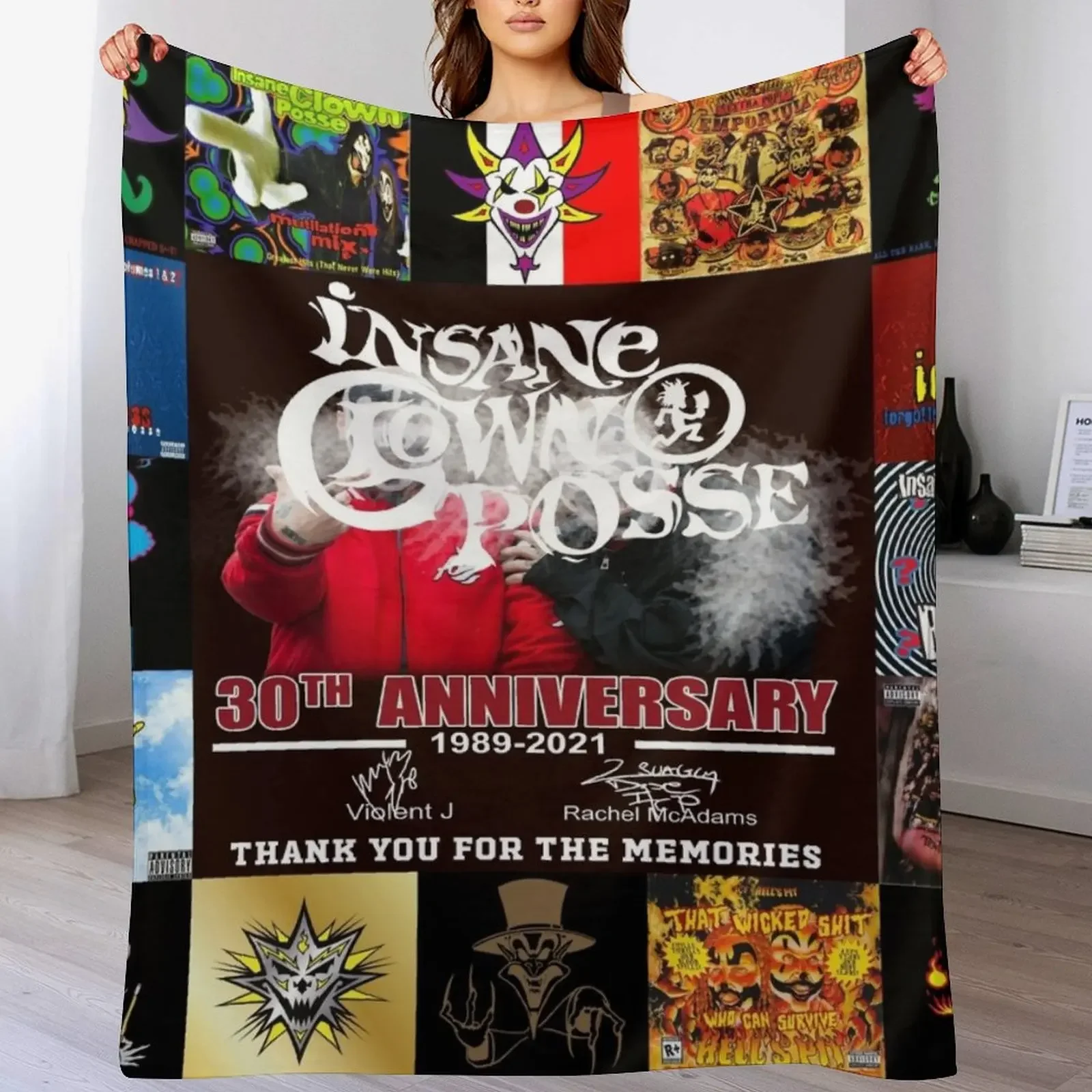 

BL Insanet kClown Throw Blanket Moving Extra Large Throw Luxury St Loose Blankets