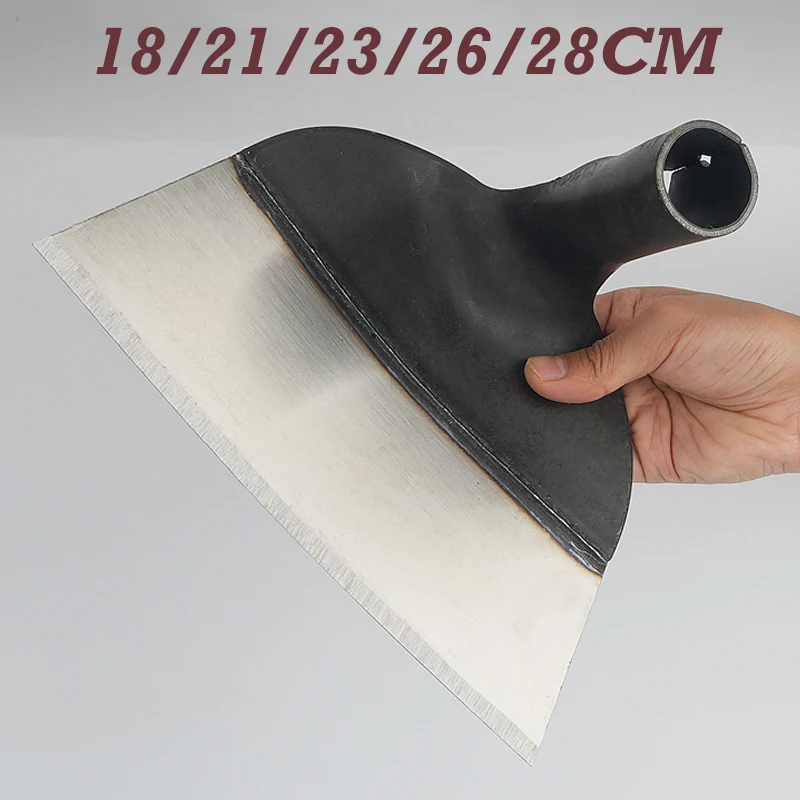 18/21/23/26/28CM Garden Hoe Manganese Steel Farm Weeding Hoe Planting Vegetable Agricultural Garden Loosening Soil Weeding Tools