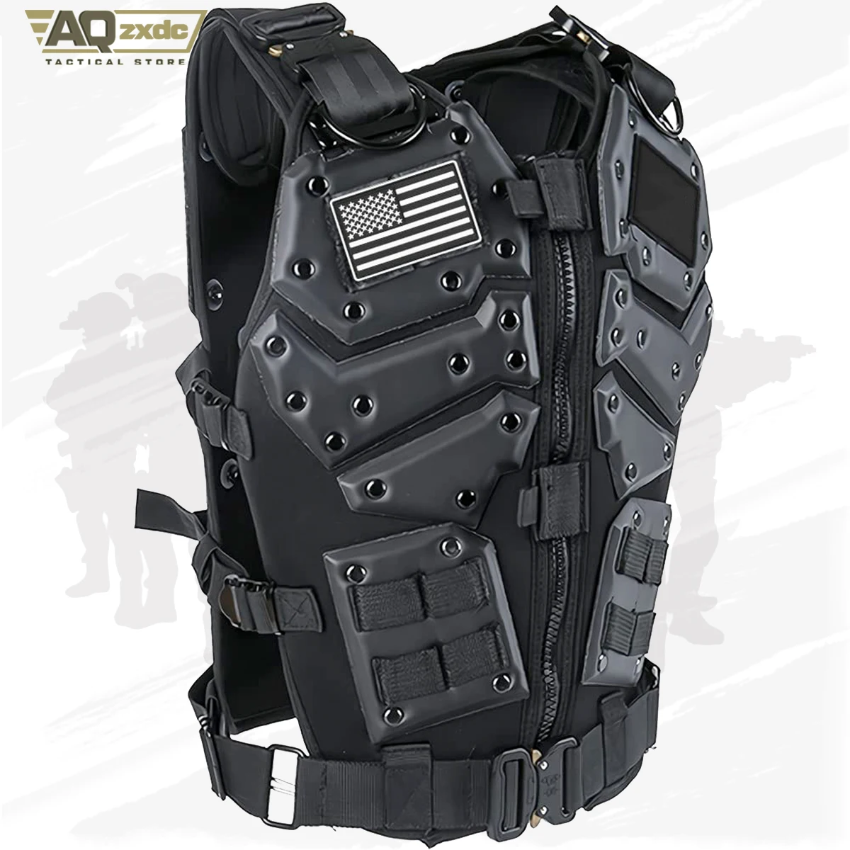 Chaleco táctico Molle ajustable protector de pecho Airsoft - imagen 2