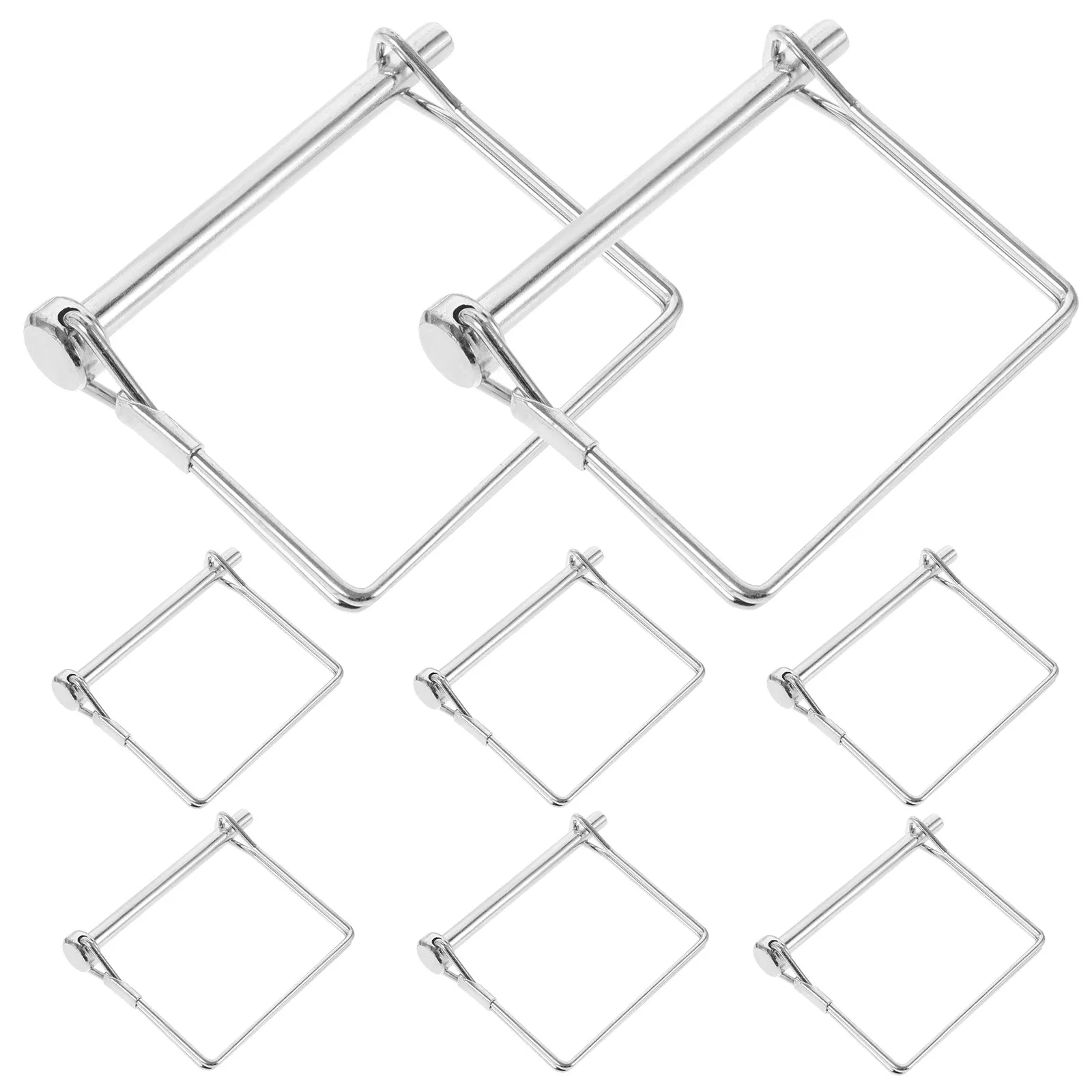 

8Pcs Safety Coupler Pins Hitch Trailer Pin Heavy Duty Wire Retainer Locking Shaft Lock Pin Towing Accessories Wire Retainer