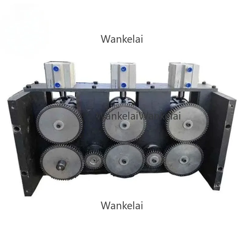 QIPANG pneumatic three-group Box type feeder roller feeder manual wire feed roller drive traction straightening feeder machine