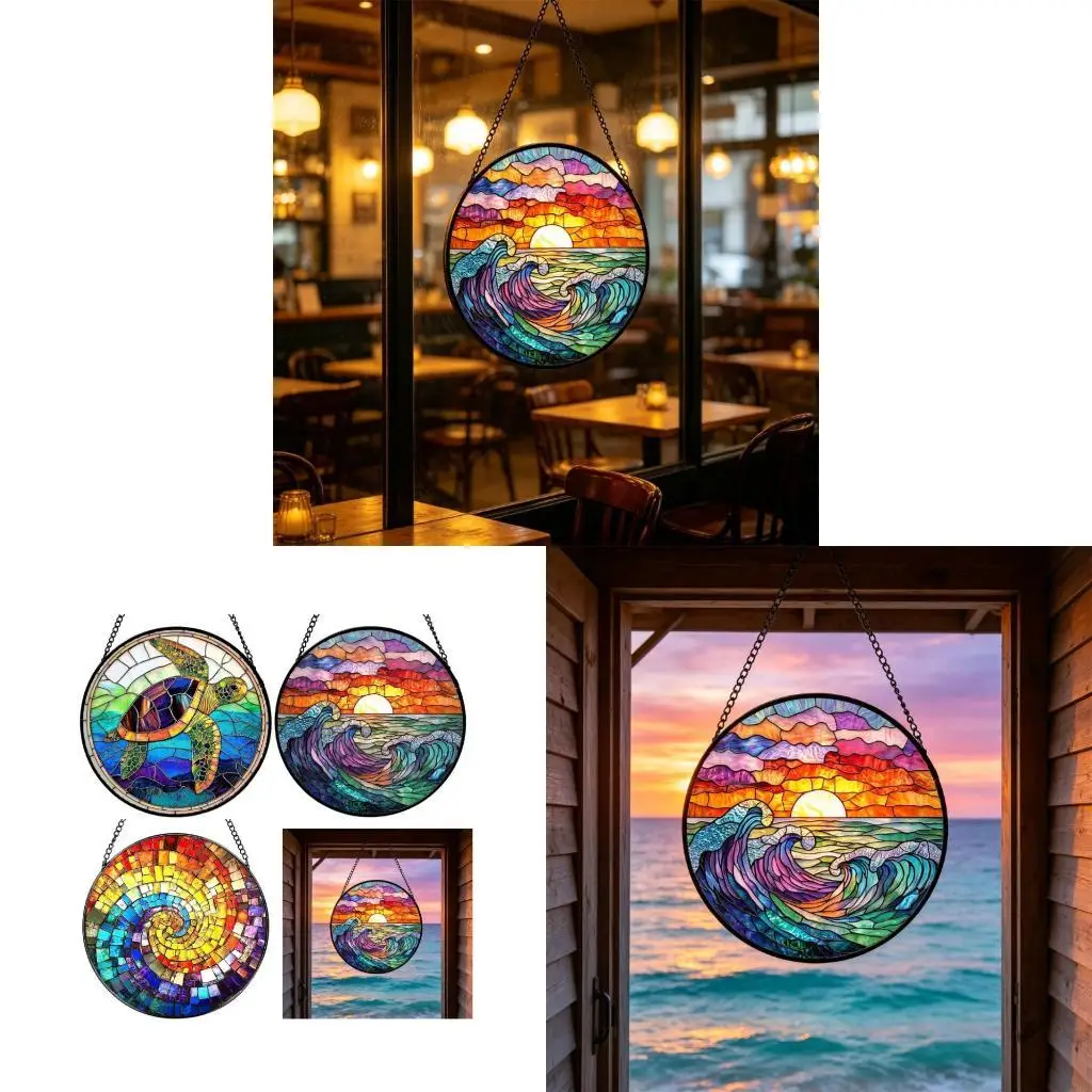 62KD Charm Design Sun Catcher Decorative Hanging Art Piece Suitable for Create Mesmerizing Colorful Reflection