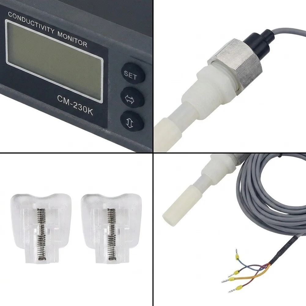 Tester Electrode Conductivity Gauge Digital Conductivity Tester G 1 2 Thread Connection Single-Chip Digital Circuit