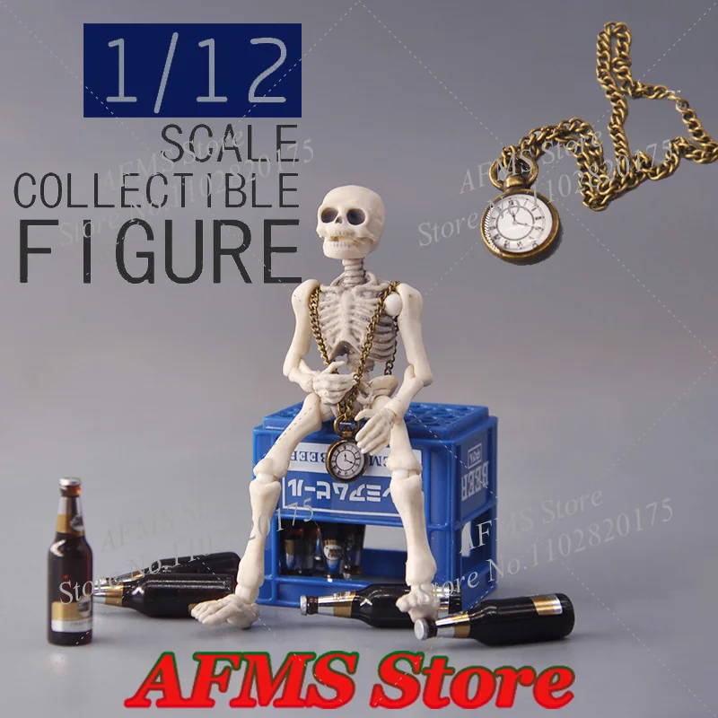 1/12 Scale Collectible Figure Watch Necklace Dollhouse Simulation Vintage Pocket Watch Fit 6inch Action Figure Soldier Dolls