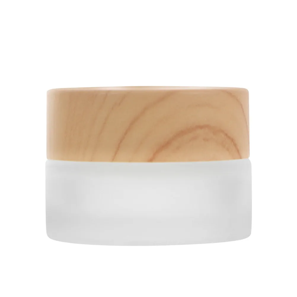 Premium Wooden Base Glass Manicure Cup with Lid for Nail Art Liquid Storage Mixing Acrylic Powder Pen Cleaning Dappen Dish Nail