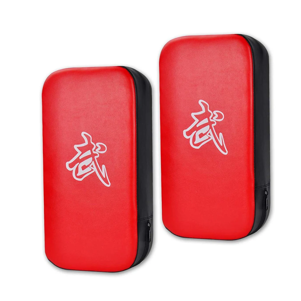 

2 шт./компл. Kick Strike Pad для бокса, бокса, тренировочная мишень, дизайн на молнии, чехол из искусственной кожи, наполнитель с губкой, боксерская сумка