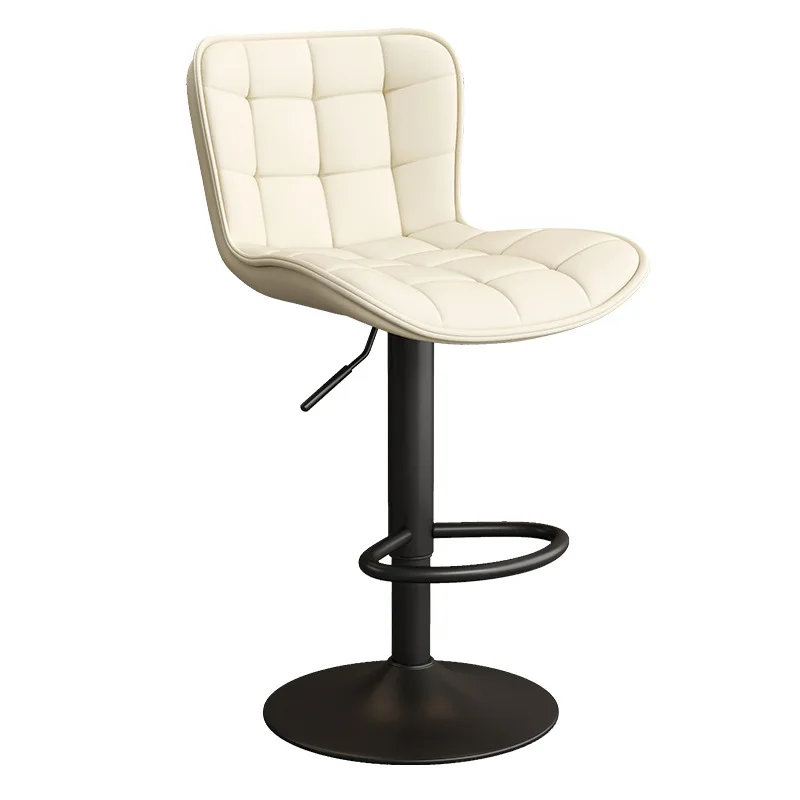 Bar chair light luxury high-end commercial lift high stool front desk cash register chair modern simple metal base