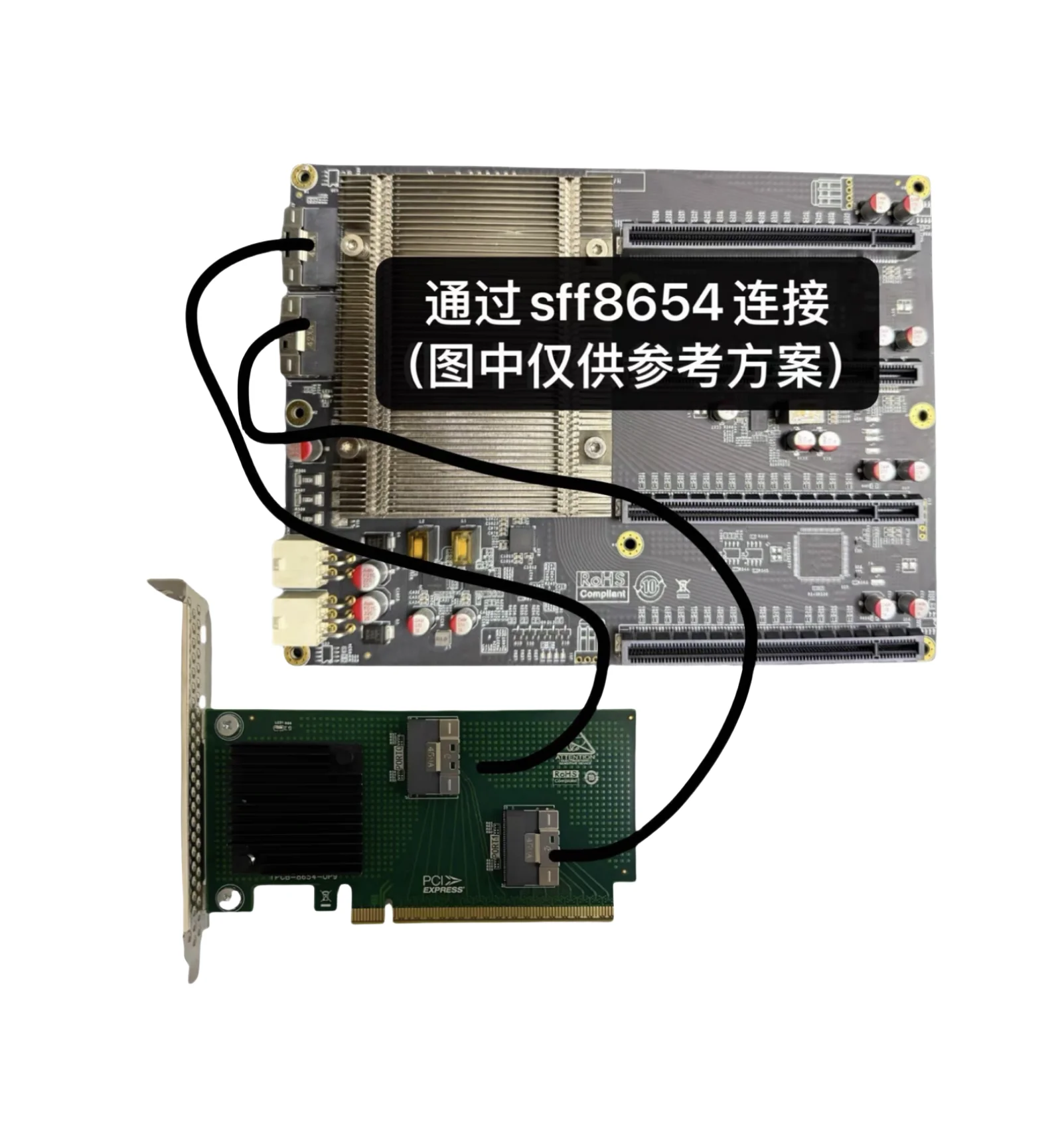 2025 جديد Plx88080 رقاقة PCIe 4.0 بطاقة التوسعة 4 منافذ إضافة على بطاقات وحدة معالجة الرسومات مجلس المكونات في المزدوج واسعة