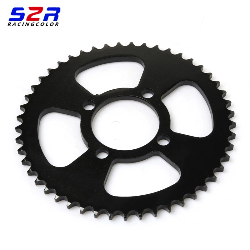 S2R Motorcycle Accessories 428 49T Rear Sprocket Driven for YAMAHA DT125 DT 125 Two Stroke Off Road Bike Sprockets Black