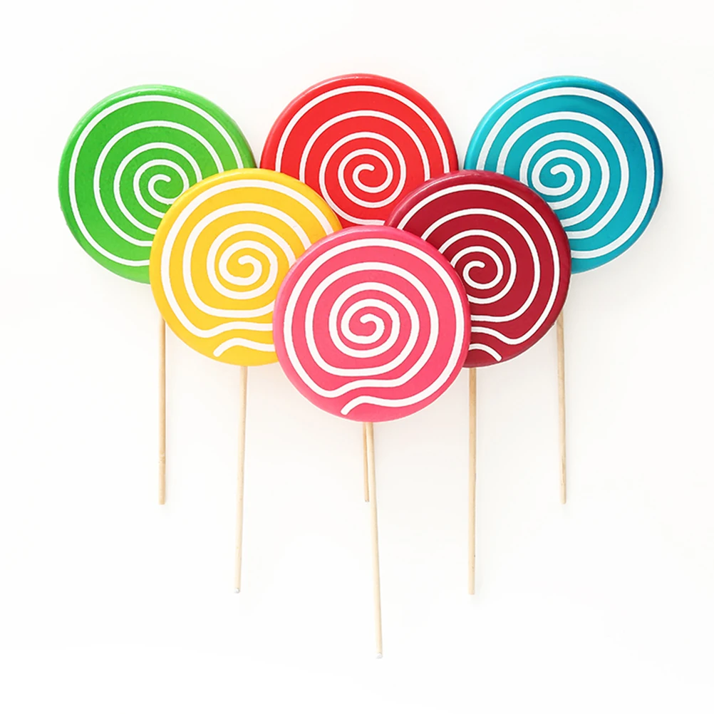 1PC Candy Lollipops Christmas Decorations Fake Simulation Props Party Figurine Artificial Ornaments Stuffers Prop Photo Shooting