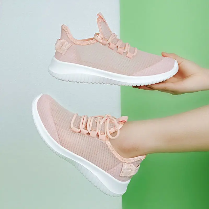 Women Casual Sports Shoes Comfort Mesh Tennis Spring summer Mesh Light Sneakers Women 2023 White Hollow No-slip Walking Shoes