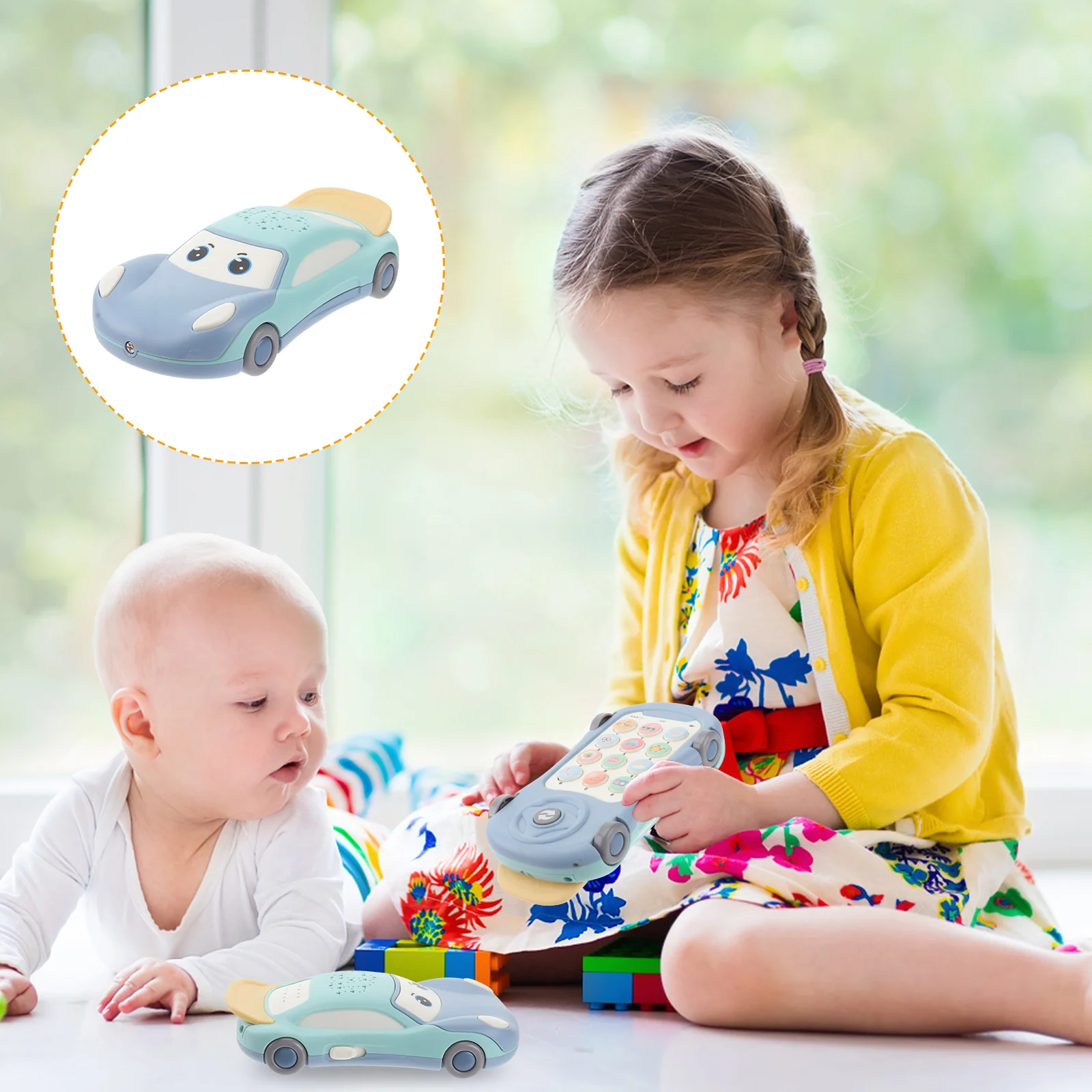 1pc Music Light Story Machine Educational Simulation Phone For Kids Toddlers Multifunctional Learning Interactive Play Baby