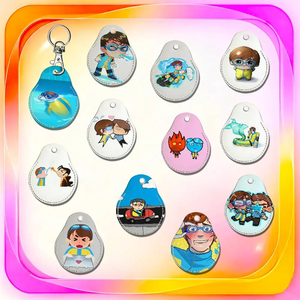 For Waterboy Dispatch For AirTag Case Card Holder Keychain ID Credit Bank Access Badge For Air Tag Case Shell