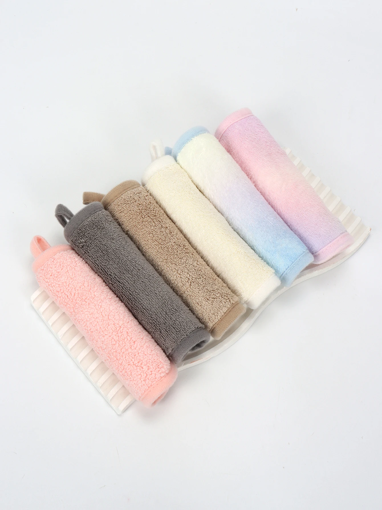 12Pcs Microfiber Face Cloths Reusable Makeup Remover Cloth Makeup Towels Face Deep Cleaning Pads Skincare Beauty Tools image 5