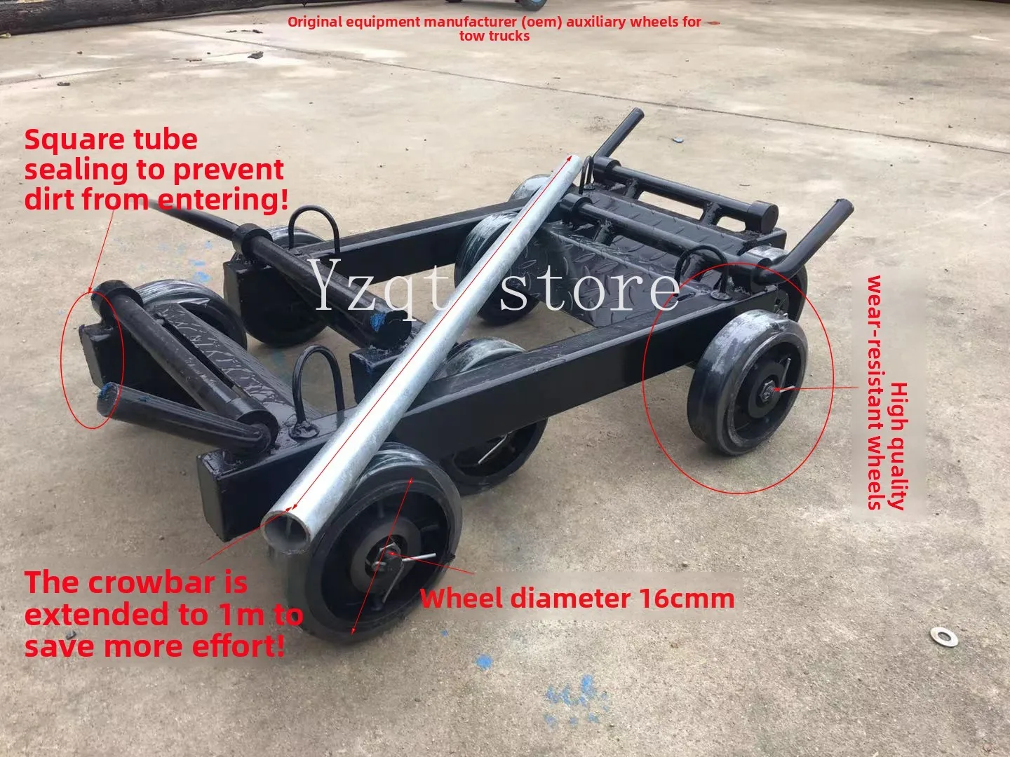 Wrecker Rescue Vehicle Accessories Small Trailer Wheels Guangdong Auxiliary Wheels Trailer Mover Car Small Trailer Wheel