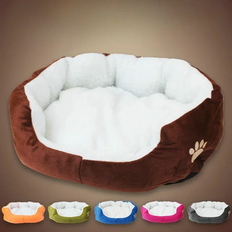 Washable New 2025 Super Soft Dog Bed Plush Cat Mat Christmas Small and Large Size Lambswool Kennel Pet Bed Mat Supplies