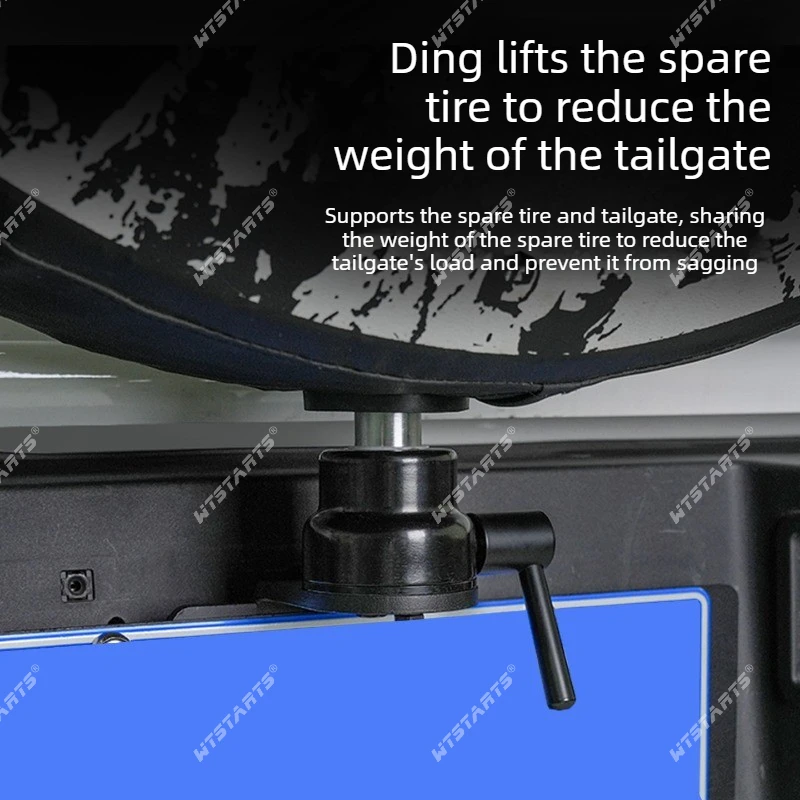 For BAIC 212 T01 Tire Carrier Bumper Mount License Plate Frame Anti-vibration Spare Wheel Stabilizer Offroad Accessories