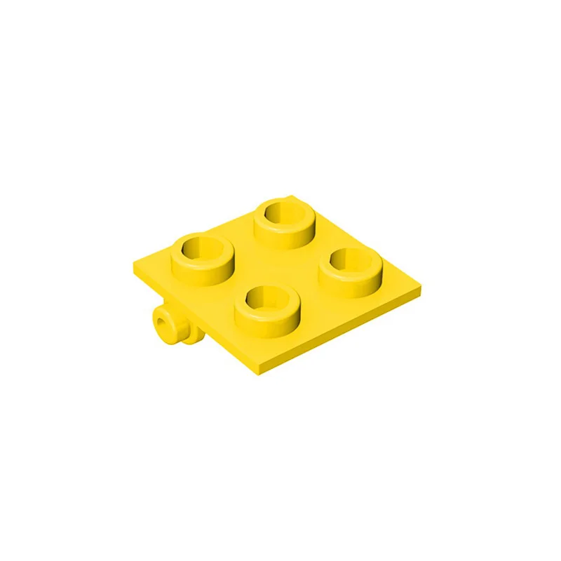 10Pcs MOC Parts 6134 Hinge Brick 2 x 2 Top Plate Thin Compatible Bricks DIY Assmble Building Blocks Particle Kid Brain Toy Gift